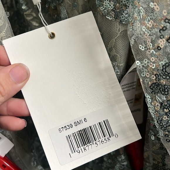 Mac Duggal 67498 NWT Bateau Neckline Floral Dress - Picture 10 of 14